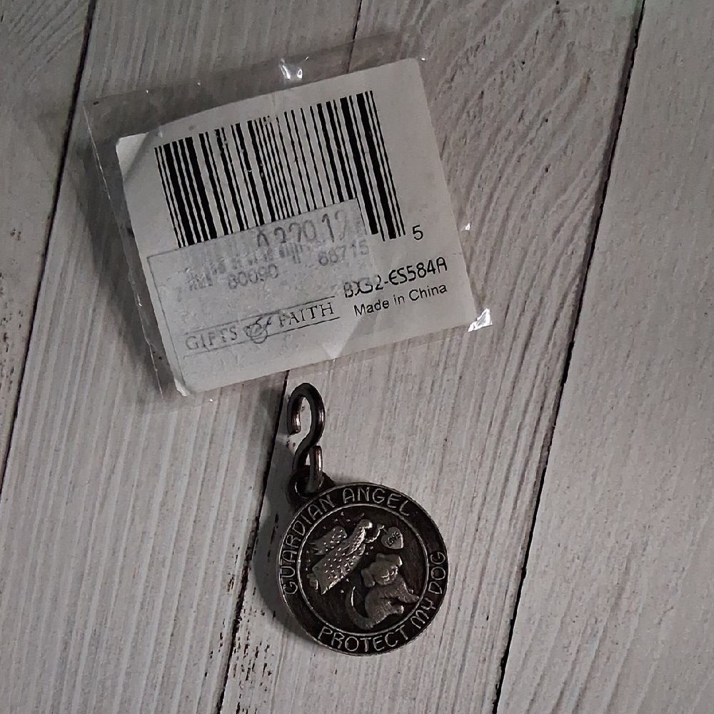 Guardian Angel Dog Tag by - Bronze